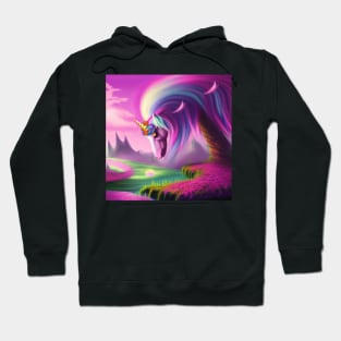 Unicorn Tree Realistic Hoodie